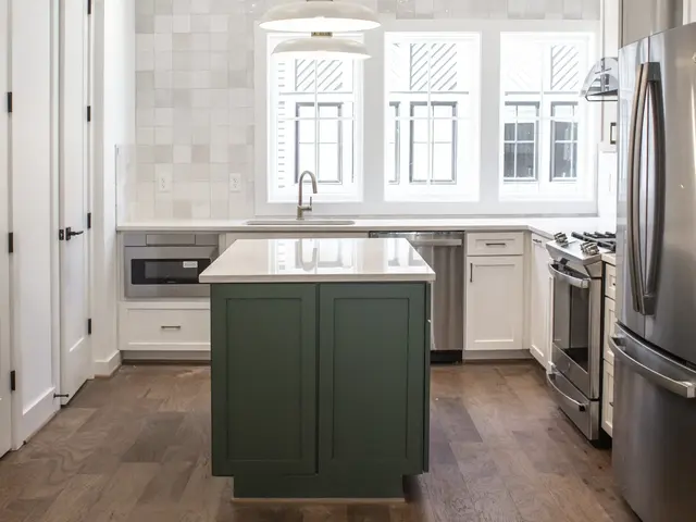Light wood-look plank flooring in a finished room